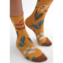 Chaussettes-les-petits-caprices-fleurs-de-café