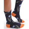Chaussettes-les-petits-caprices-marine-TULIPES-bleues-profil