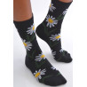 Chaussettes-les-petits-caprices-noires-Marguerites-face