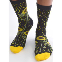 Chaussettes-les-petits-caprices-noires-plumetis-tournesol-face