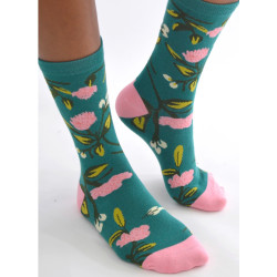 Chaussettes-les-petits-caprices-Pivoines-fleuries
