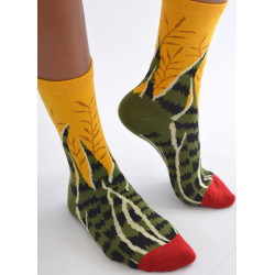 Chaussettes-les-petits-caprices-prairie-ensoleillé-profil