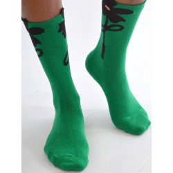 Chaussettes-les-petits-caprices-vertes-tulipes-noires