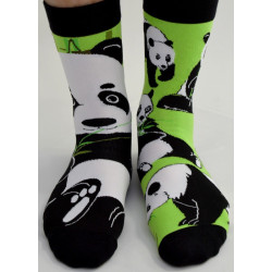 Chaussettes-les-petits-caprices-asymétriques-panda