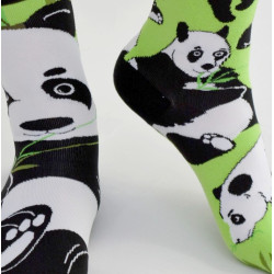 Chaussettes-les-petits-caprices-asymétriques-panda-motif