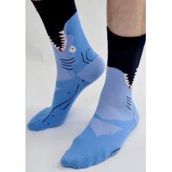 Chaussettes-les-petits-caprices-Grand-requin-bleu-profil