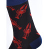 Chaussettes-les-petits-caprices-homards-rouges-détail