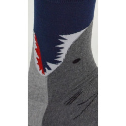 Chaussettes-les-petits-caprices-le-megalodon-détail-requin