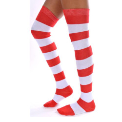 4-paires-vente-en-gros-Jambières-Les-petits-caprices-rayures-rouges-et-blanches