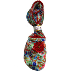 CHAUSSONS-velours-imprimé-les-petits-caprices-happy-flo-red