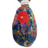 CHAUSSONS-velours-imprimé-les-petits-caprices-Hortense-rouge-détail