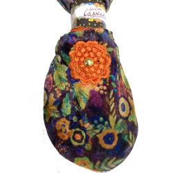 6 paires de chausson velours Hortense orange Les Petits Caprices