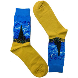 lot-de-6-paires-Chaussettes-LEs-Petits-Caprices-artiste-illlustre-Cypress-V-Gogh