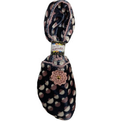 CHAUSSONS-velours-imprimé-les-petits-caprices-Pum-Pum-pink-vintage