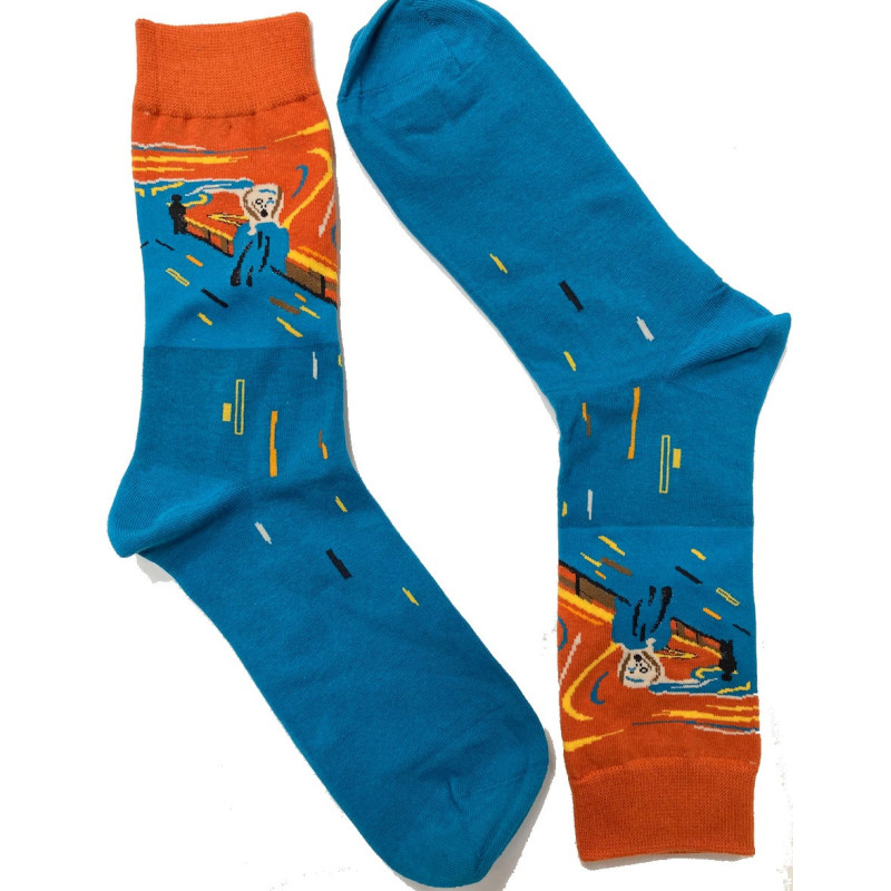 6-paires-de chaussettes-en-gros-Chausettes-Les-Petits-caprices-artiste-illlustre-le-cri-de-Munch 2 6-paires-de chaussettes-en-gros-Chausettes-Les-Petits-caprices-artiste-illlustre-le-cri-de-Munch 2