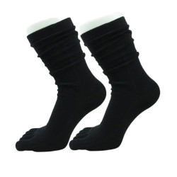 4 paire de Chaussettes 5 Doigts Noires Coton
