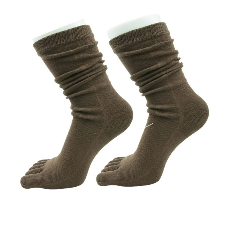 4-paire-de-Chaussettes-5-Doigts-chocolat-Coton 4-paire-de-Chaussettes-5-Doigts-chocolat-Coton