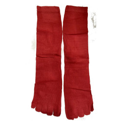 4-paires-de-Chaussettes-5-Doigts-rouges-italien-Coton