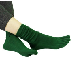 4-paires-de-Chaussettes-5-Doigts-vert-foncé