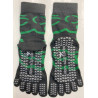 3 paires Chaussettes 5 Doigts Yoga tribales