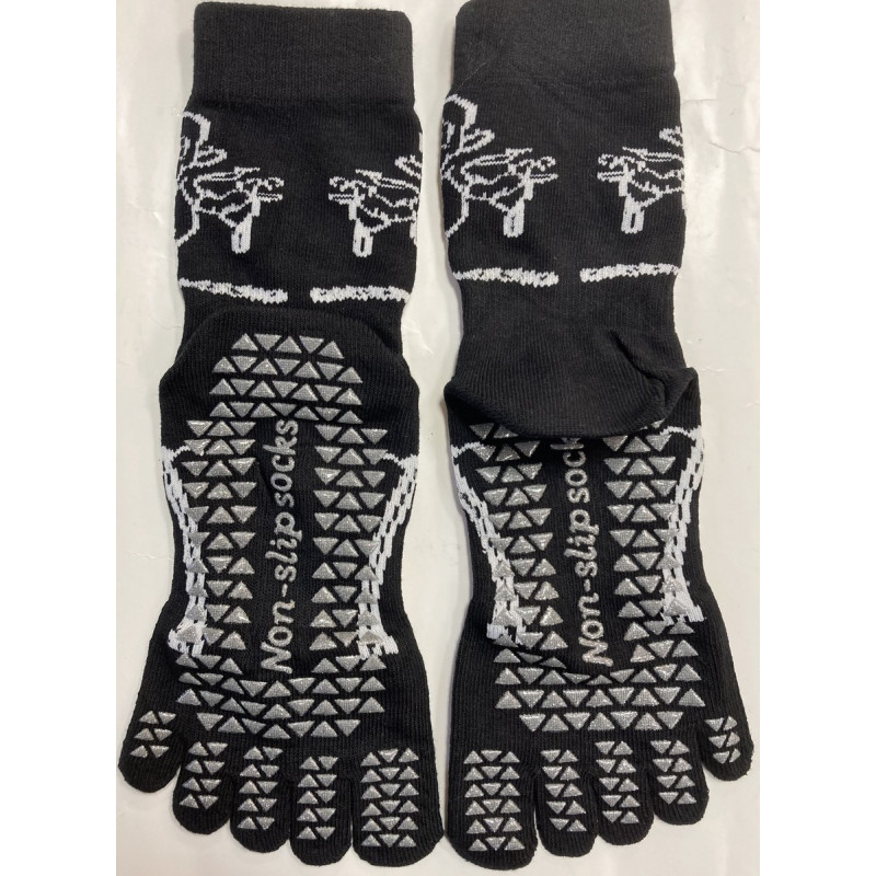 3 paires Chaussettes 5 Doigts Yoga Fleurs