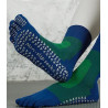 3 paires Chaussettes 5 Doigts Yoga rectangles Verts