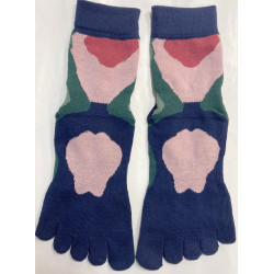 3 paires Chaussettes 5 Doigts Yoga Fleus naives