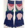 3 paires Chaussettes 5 Doigts Yoga Fleus naives