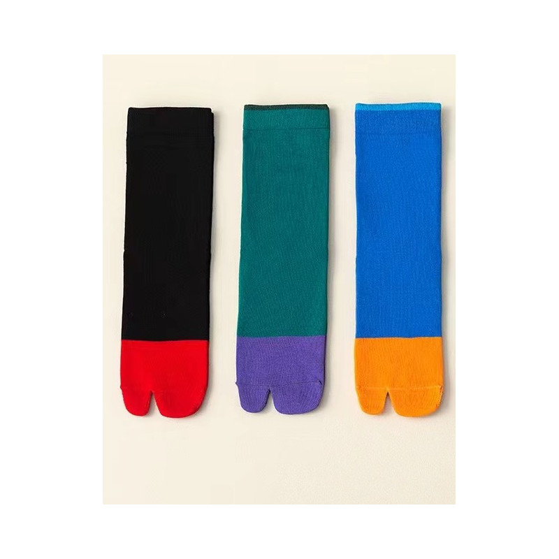 6 paires de chaussettes Tabis Assorties Bicolores