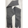 4 paires Mi Bas classique Tabis coton à Cotes