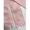 4 paires Mi Bas classique Tabis coton à Cotes