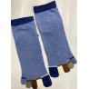 6 Paires de chaussettes unies Homme 5 doigts de couleurs