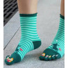 6 Paires de chaussettes 5 doigts Lapins amoureux