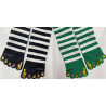 6 Paires de chaussettes 5 doigts Africa