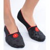 Chaussons-velours-imprimé-les-petits-caprices-flor-noir-rouge-avant