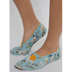 Chaussons-light-imprimé-les-petits-caprices-P'Tiyon-yellow