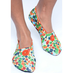 Chaussons-light-imprimé-les-petits-caprices-botty-orange-avant