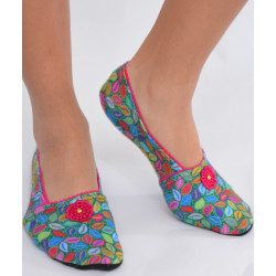 Chaussons-polaire-imprimé-les-petits-caprices-cafiosa-pink-avant