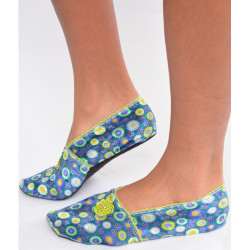 Chausson-velours-imprimé-les-petits-caprices-ta-ta-ta-green-salad-face