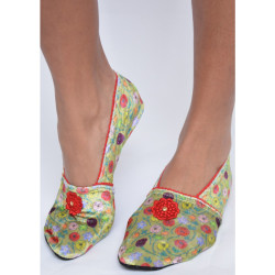 Chaussons-velours-imprimé-les-petits-caprices-Pretty-pop-rouge-profil-rouge