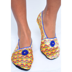 Chaussons-velours-imprimé-les-petits-caprices-murano-dark-bleu