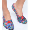 Chausson-velours-imprimé-les-petits-caprices-Hortense-red-face