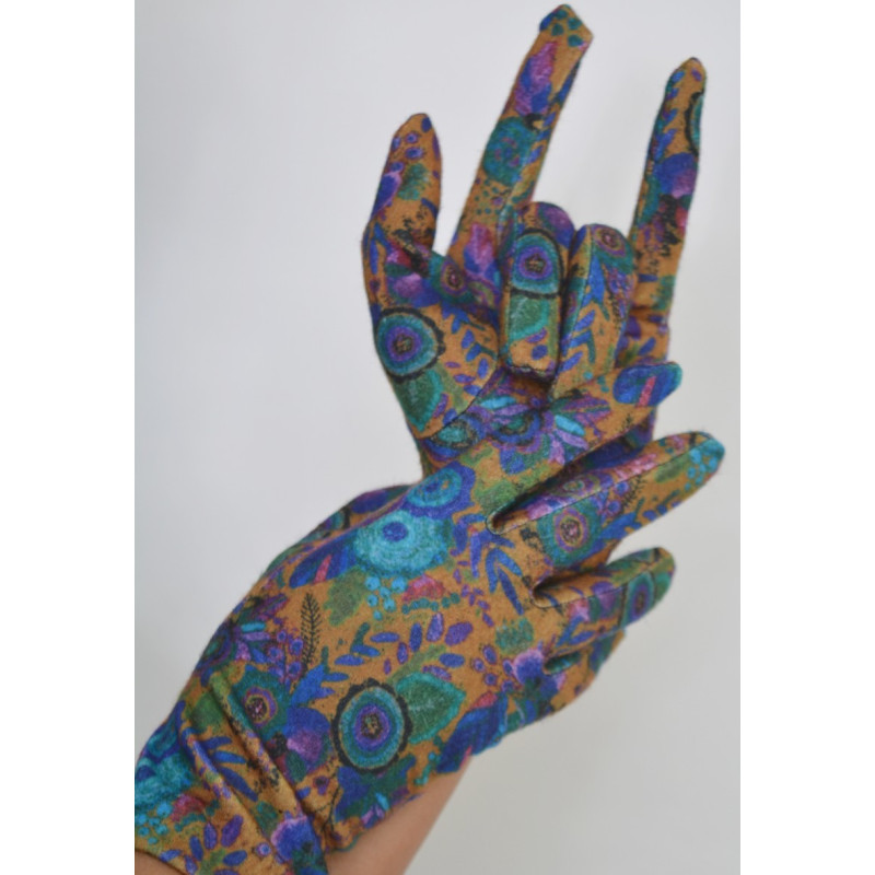 3 Paires de Gants polaire Hortense Moutarde Les Petits Caprices