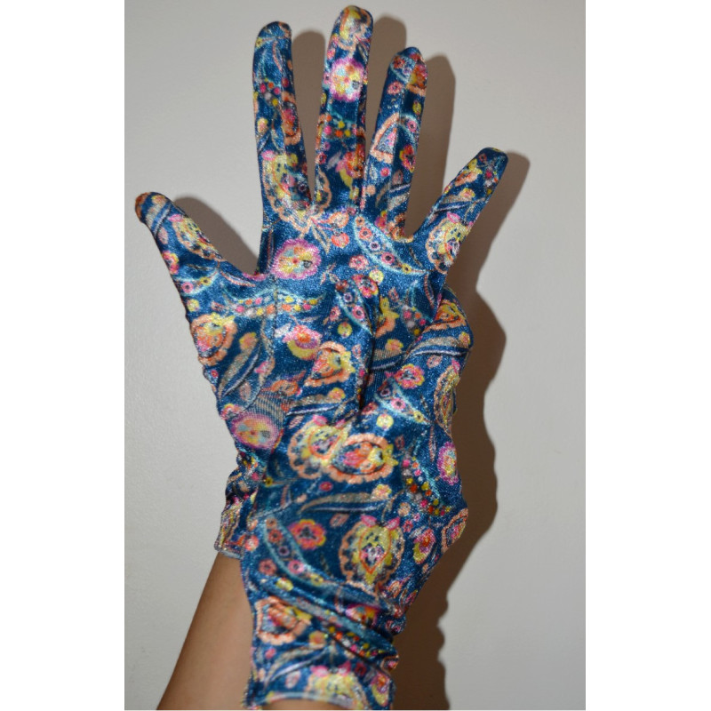 3 Paires de Gants Coréens Velvet Zelina Bleu