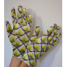 3 Paires de Gants Coréens Velvet Youki vert