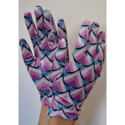 3 Paires de Gants Coréens Velvet Youki Bleu Violet