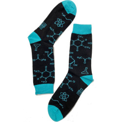 Chaussettes LEs Petits Caprices atome et formules de chimie