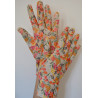 3 Paires de Gants Coréens polaire Suki Fleuris Jaunes
