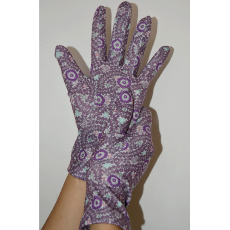 3 Paires de Gants Coréens polaire Perla Pourpre