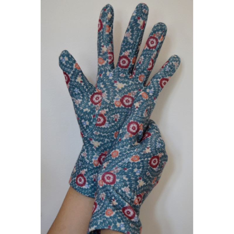3 Paires de Gants Coréens polaire Perla Azur